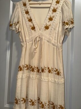 Floral Embroidered  Dress